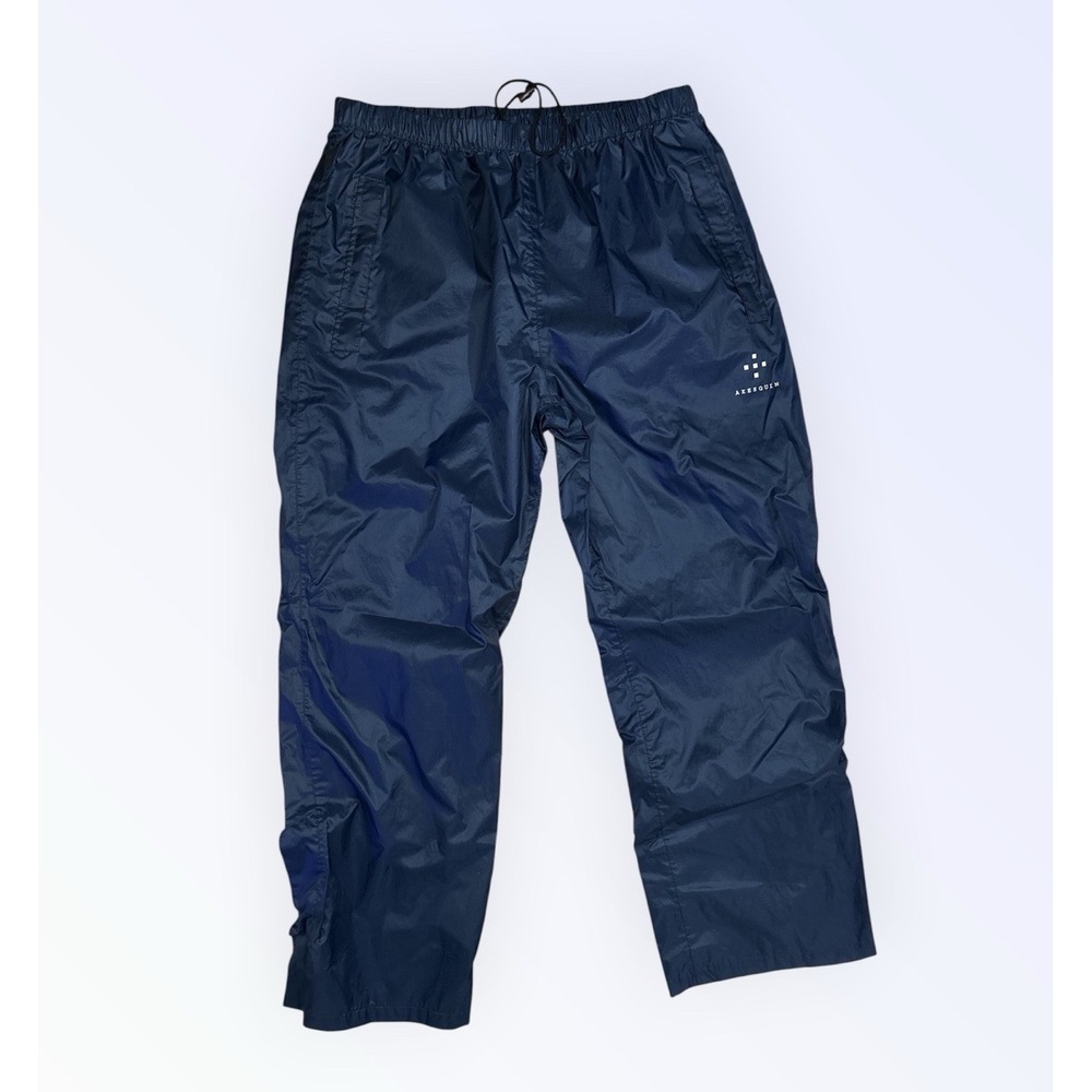 AXESQUIN‎ Water Repellent Pants Sz XL NAVY BLUE With Adjustable Leg Closure